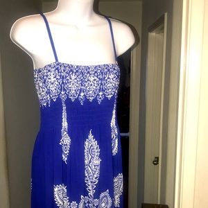 Blue maxi dress